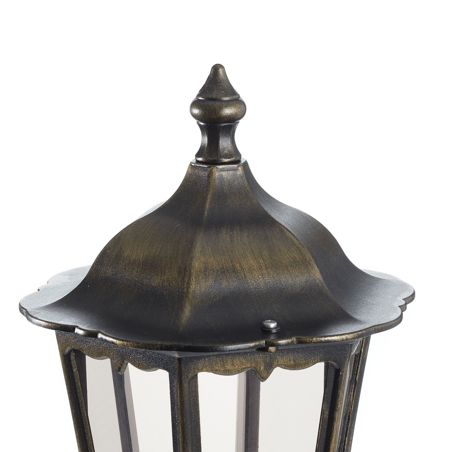 Lampe de jardin Puchberg 140 cm noir et or, de qualité B, sur pied.