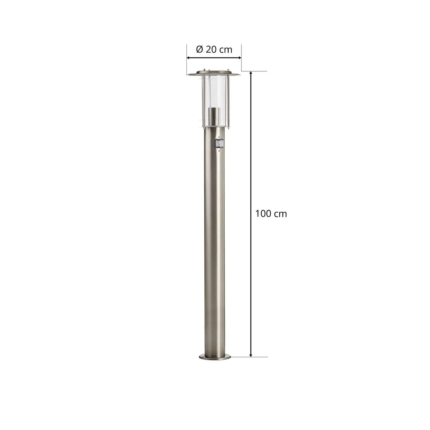 B-Ware Brilliant Wegeleuchte York Außenleuchte Gartenlampe Sockellampe Bewegungsmelder  - 4004353034060