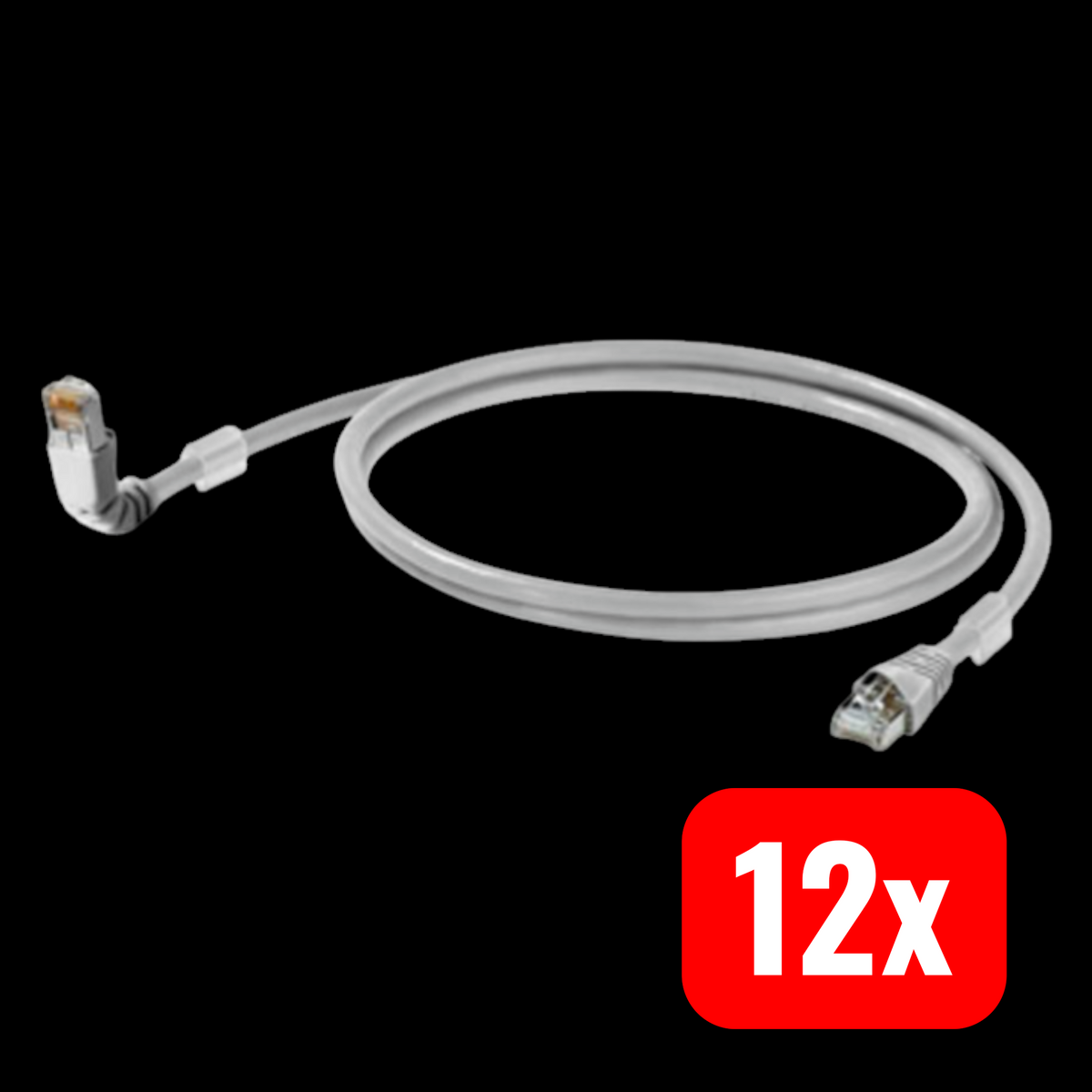 Weidmüller 1248280015 RJ45 Netzwerkkabel Patchkabel Ethernet 1,5 m 12 STÜCK - 4050118044461