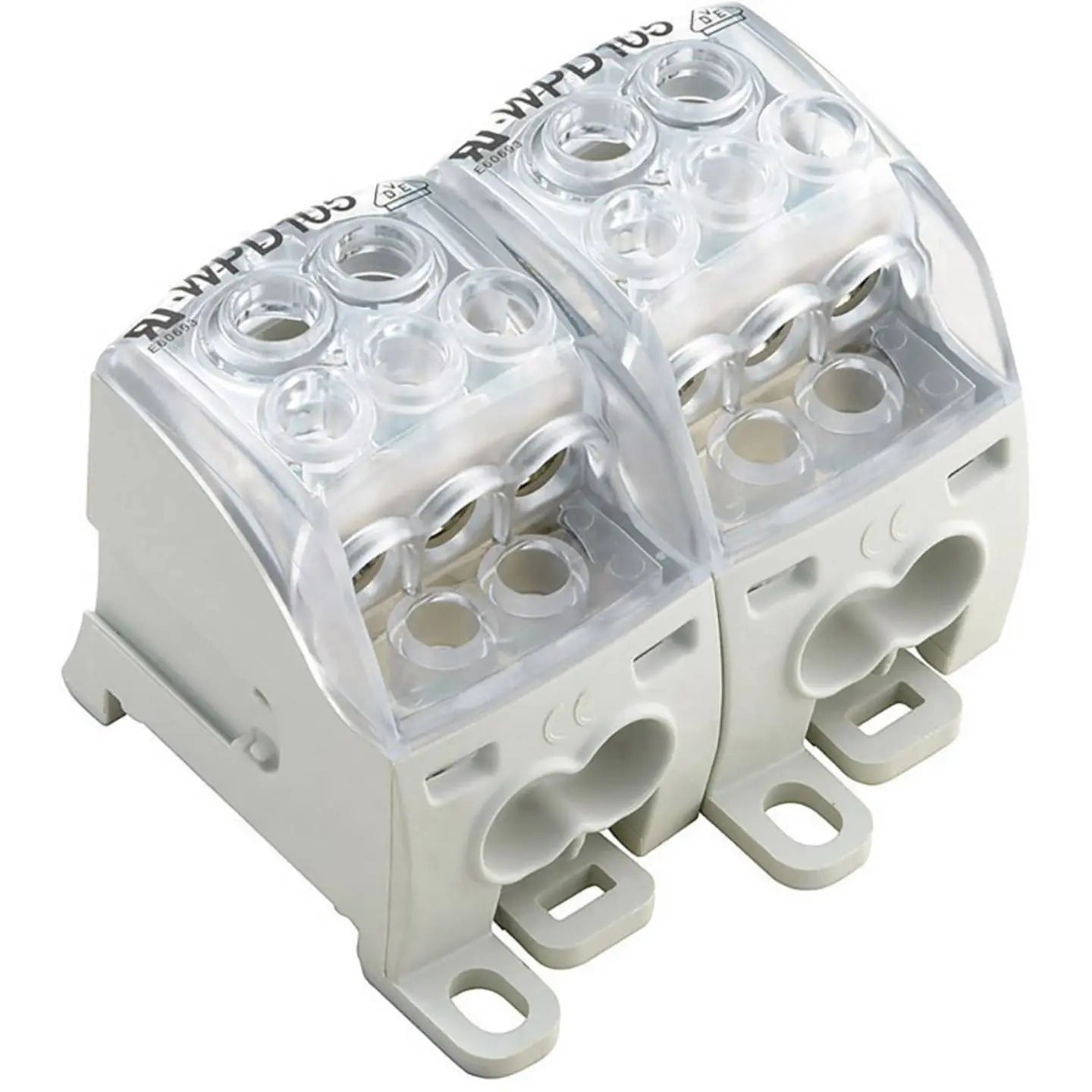 B-Ware Weidmüller Verteilerblock Anschlussblock 1562180000 Grau Transparent 1 Stück - 4050118385267