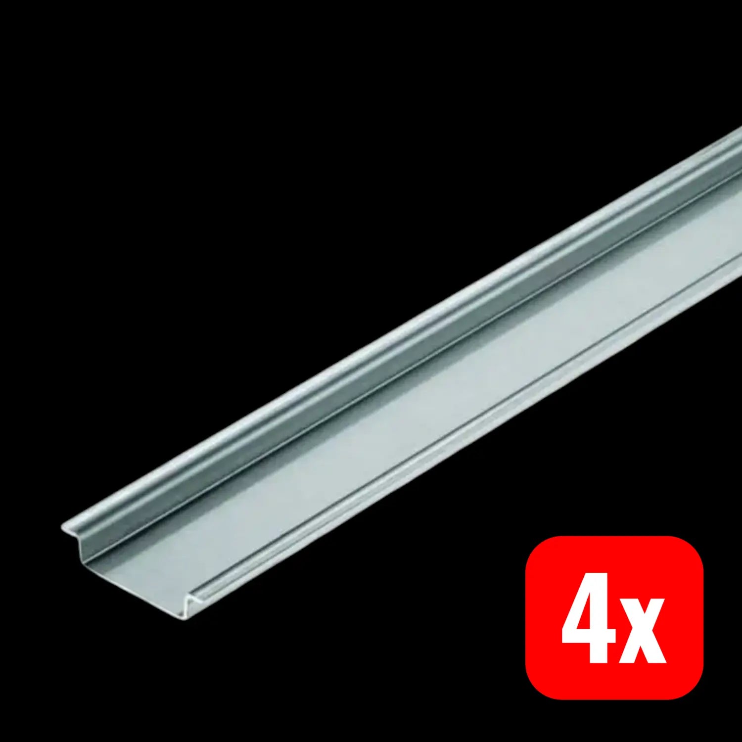 B-Ware Weidmüller Tragschiene Montageschiene Edelstahl Din En 60715 35 Mm 2 M 4 Stück - 4032248003372