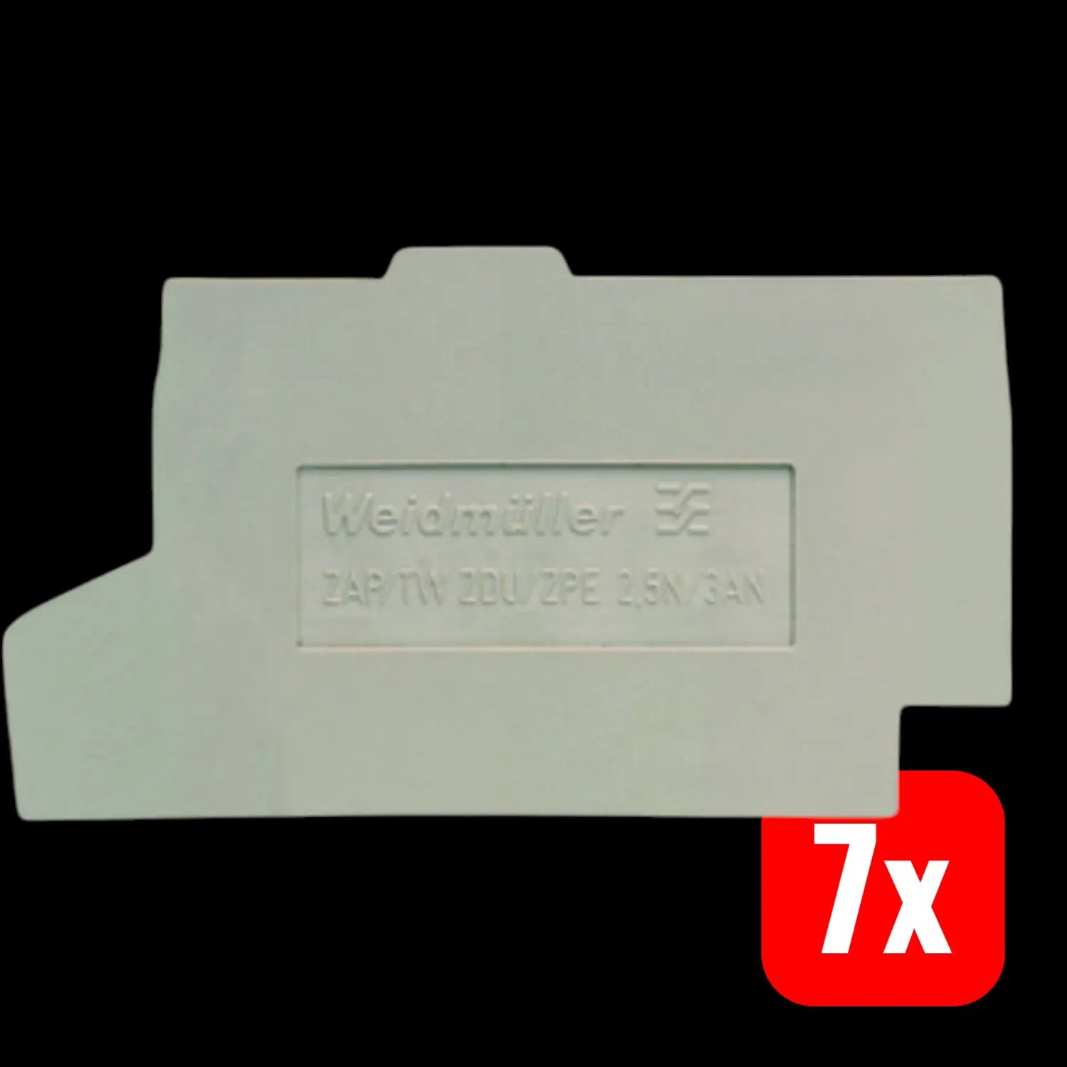 B-Ware Weidmüller Abschlussplatte Endplatte 1933800000 Beige Anschluss 7 Sets - 4032248587131