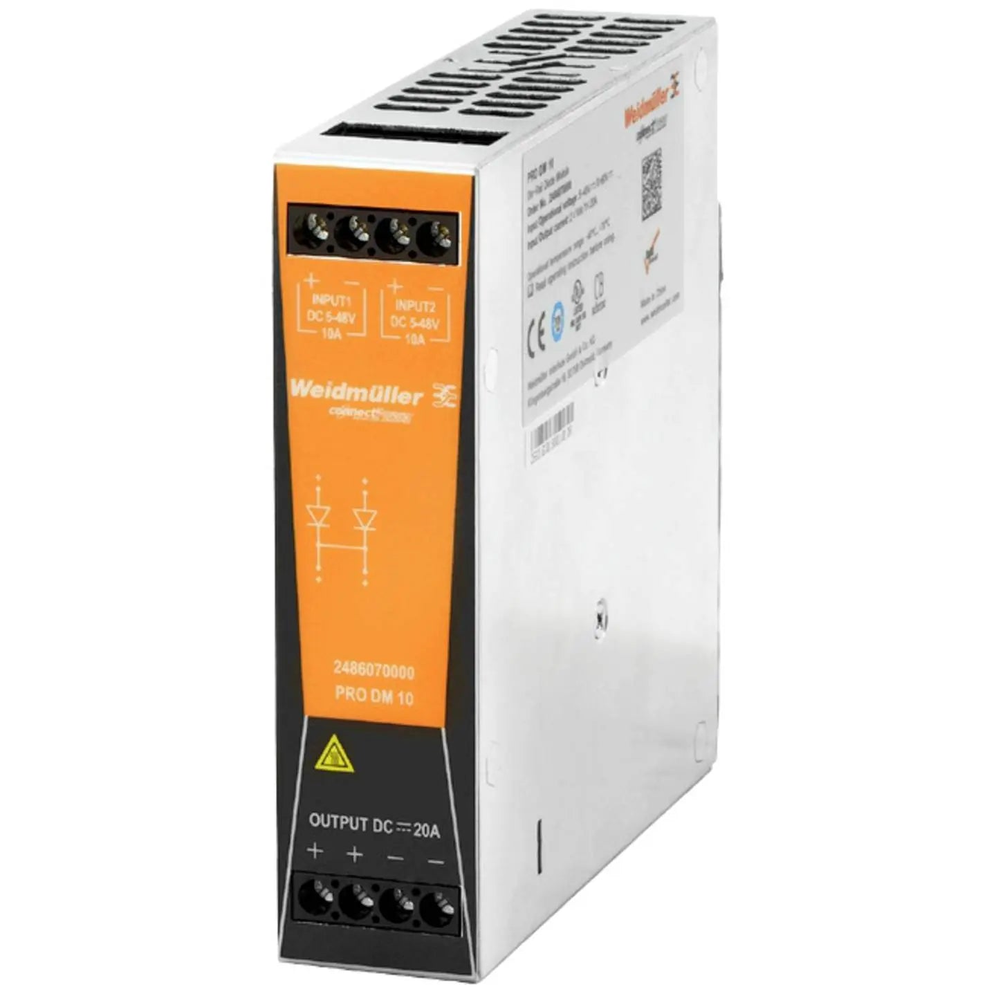 B-Ware Weidmüller Diodenmodul Gleichrichter Stromversorgung Pro Dm 10 2486070000 - 4050118496772