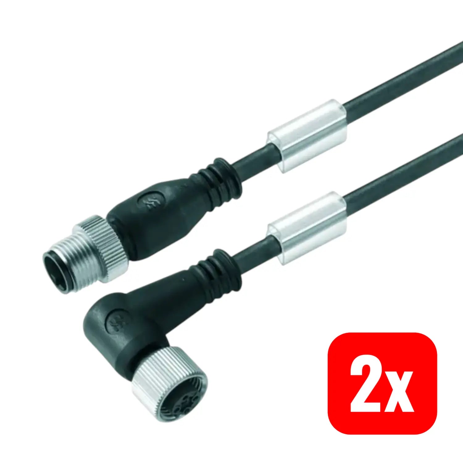B-Ware Weidmüller Kabel Leitung Sensorleitung Verbindung M12 Stecker 1,5 M 2 Stück - 4008190300432