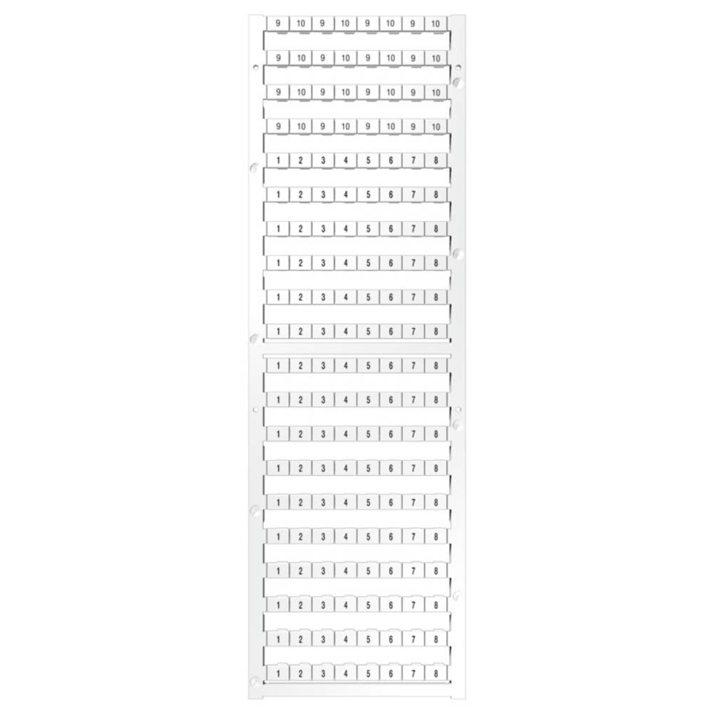 Weidmüller Klemmenmarkierer Zahlen Klemmenmarkierung Weiß Reihenklemmen Zubehör B-Ware - 4050118891720