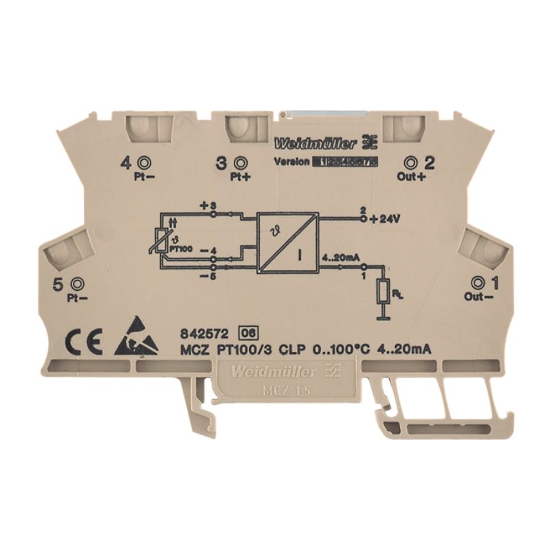 Weidmüller Temperaturwandler MCZ PT100/3 CLP 50 V Temperaturmessumformer Wandler - 4032248058273
