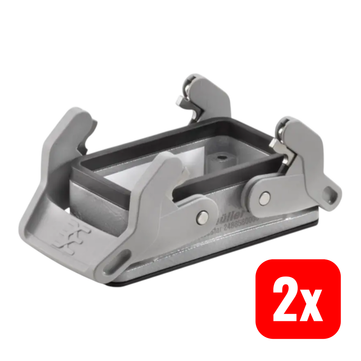 Weidmüller RockStar Gehäuse Anbaugehäuse HDC 16B ABU N grau 2 STÜCK - 4050118541526