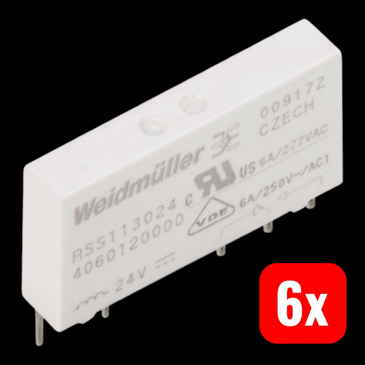 WEIDMÜLLER RSS110024 TERMSERIES Relais Industrieautomation 6 STÜCK - 4050118377910