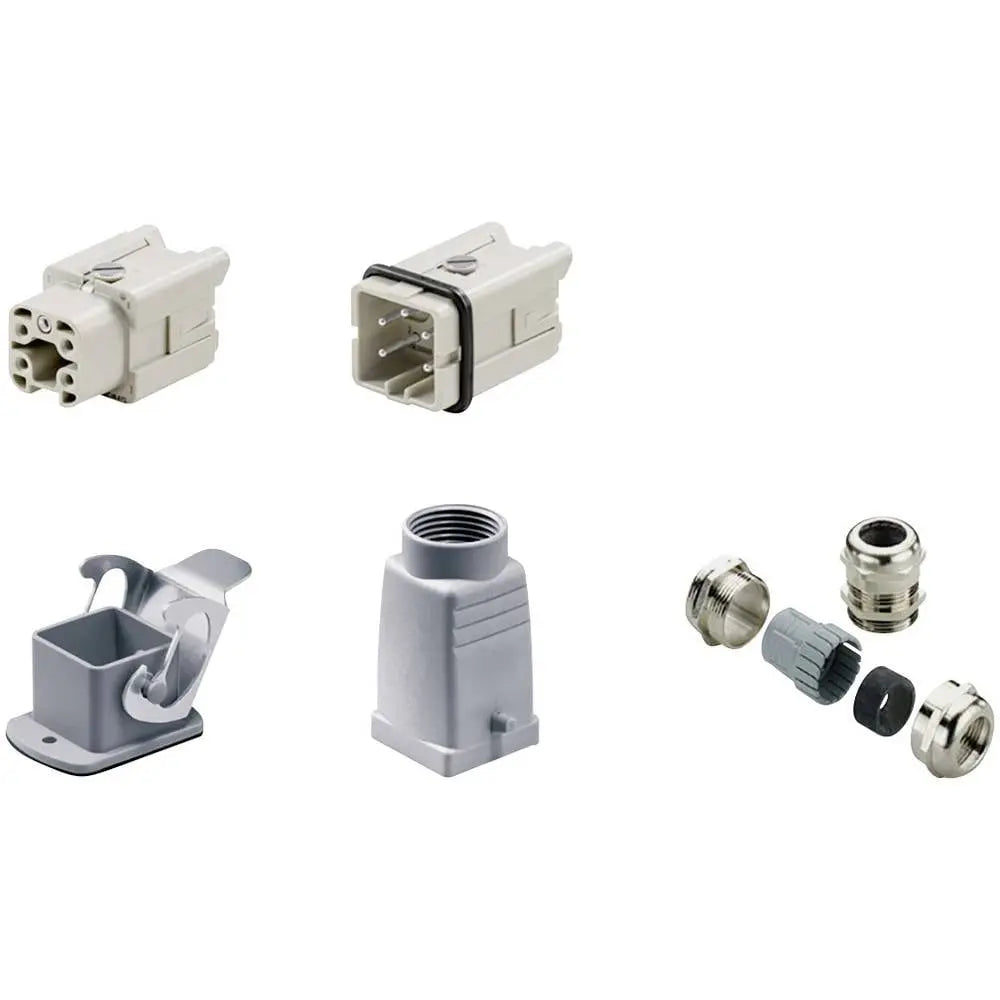 B-Ware Weidmüller Steckverbinder Set Anschluss Kit Rock Star Hdc Buchseneinsatz  - 4008190947811