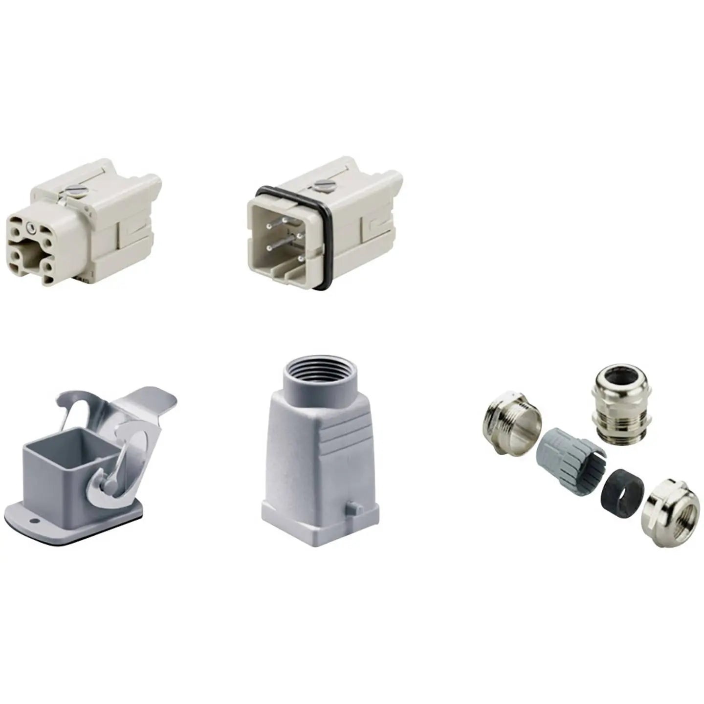 B-Ware Weidmüller Steckverbinder Set Anschluss Kit Rock Star Hdc Buchseneinsatz  - 4008190947811