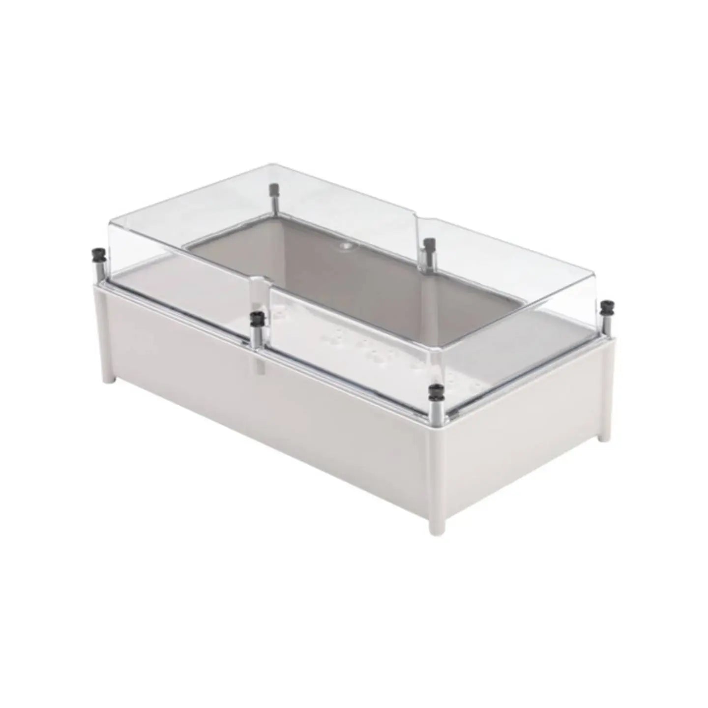 B-Ware Weidmüller Gehäuse Box Universal Poly Gehäuse Lichtgrau Transparent 302x558x210 - 4032248235315