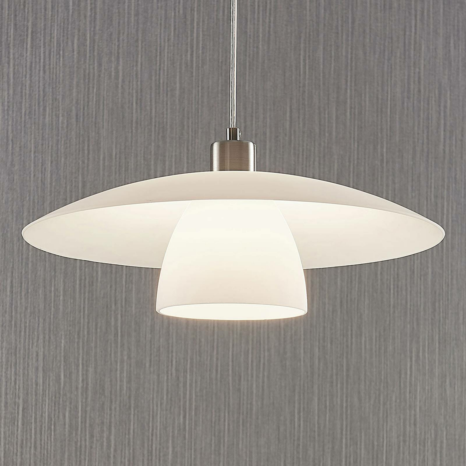B-Ware Lindby Weiße Hängeleuchte Dolores Glaslampe Hängeleuchte Deckenlampe Deckenlampe - 4251096553437