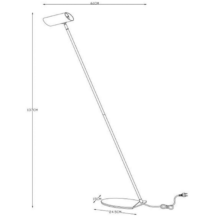 Lucide Weiße Stehlampe Hester Wohnzimmerleuchte Standleuchte Leseleuchte Gu10 B-Ware