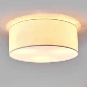 B-Ware Lindby Weiße Stoffdeckenlampe Henrika Deckenlampe Deko Wohnzimmerleuchte E14