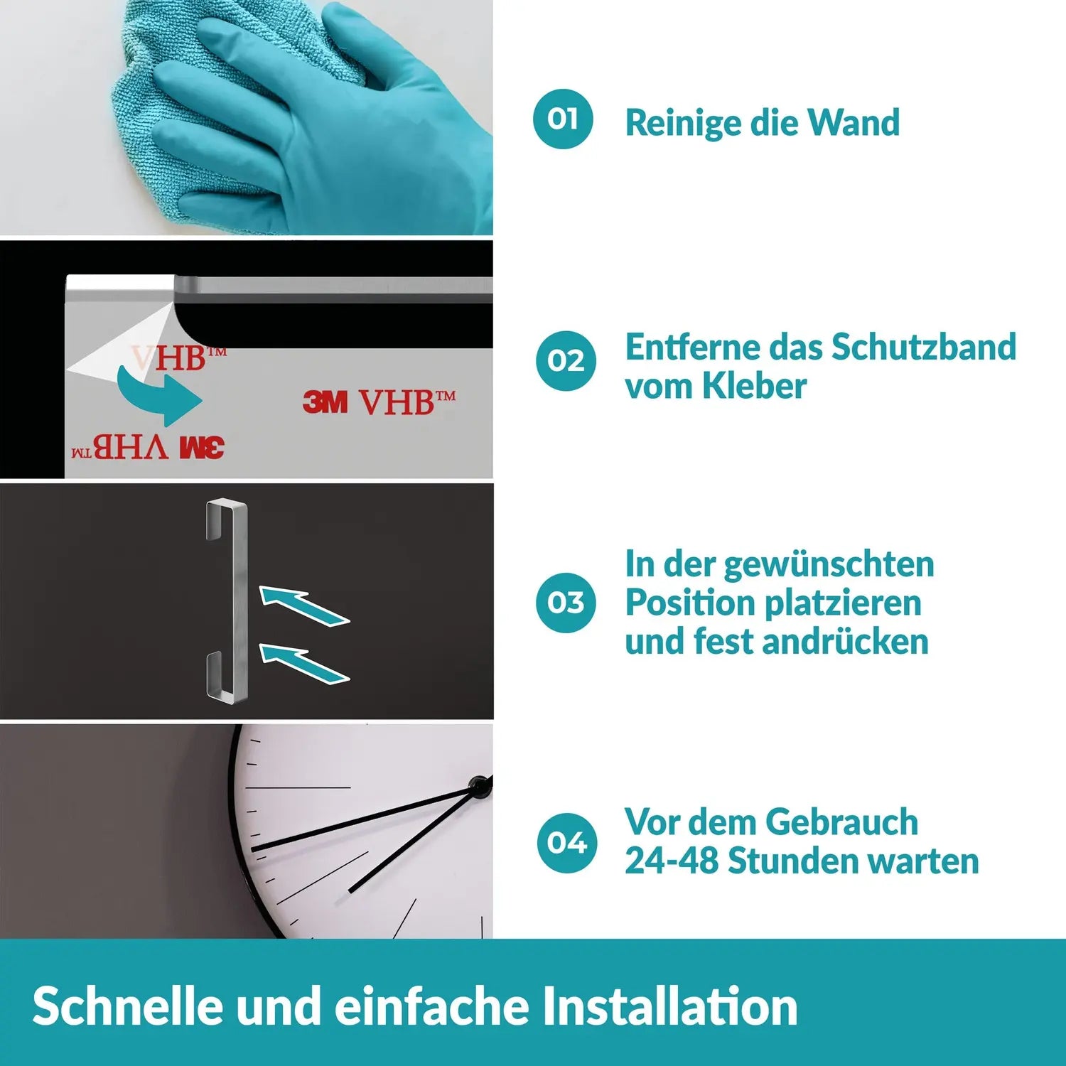 B-Ware Handtuchhalter Handtuchstange Halterung Senkrecht Weissenstein Womo Silber - 4260470462401