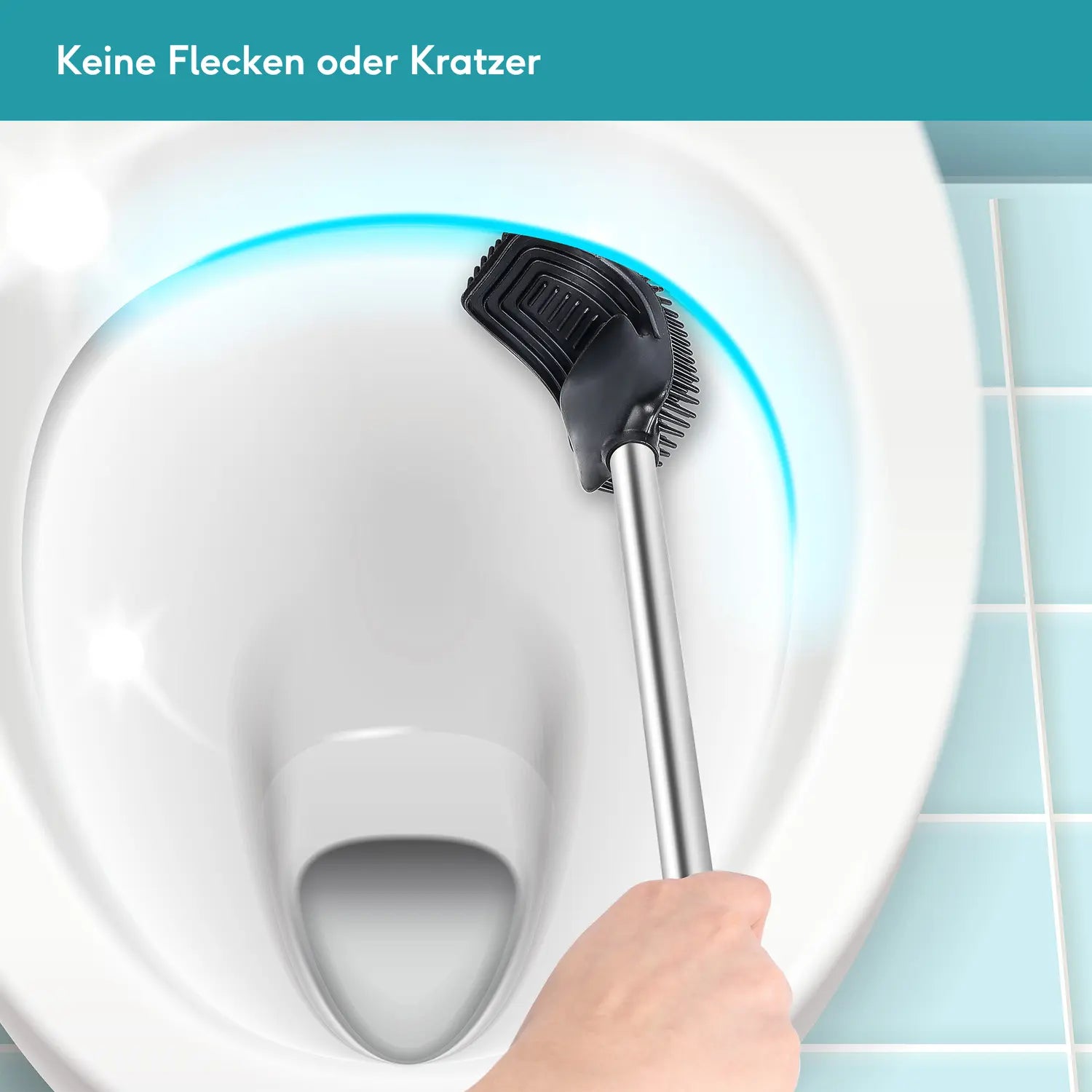 B-Ware Weissenstein Toilettenbürstenset Wc Bürstengarnitur Edelstahl Matt Silber - 4260470462715
