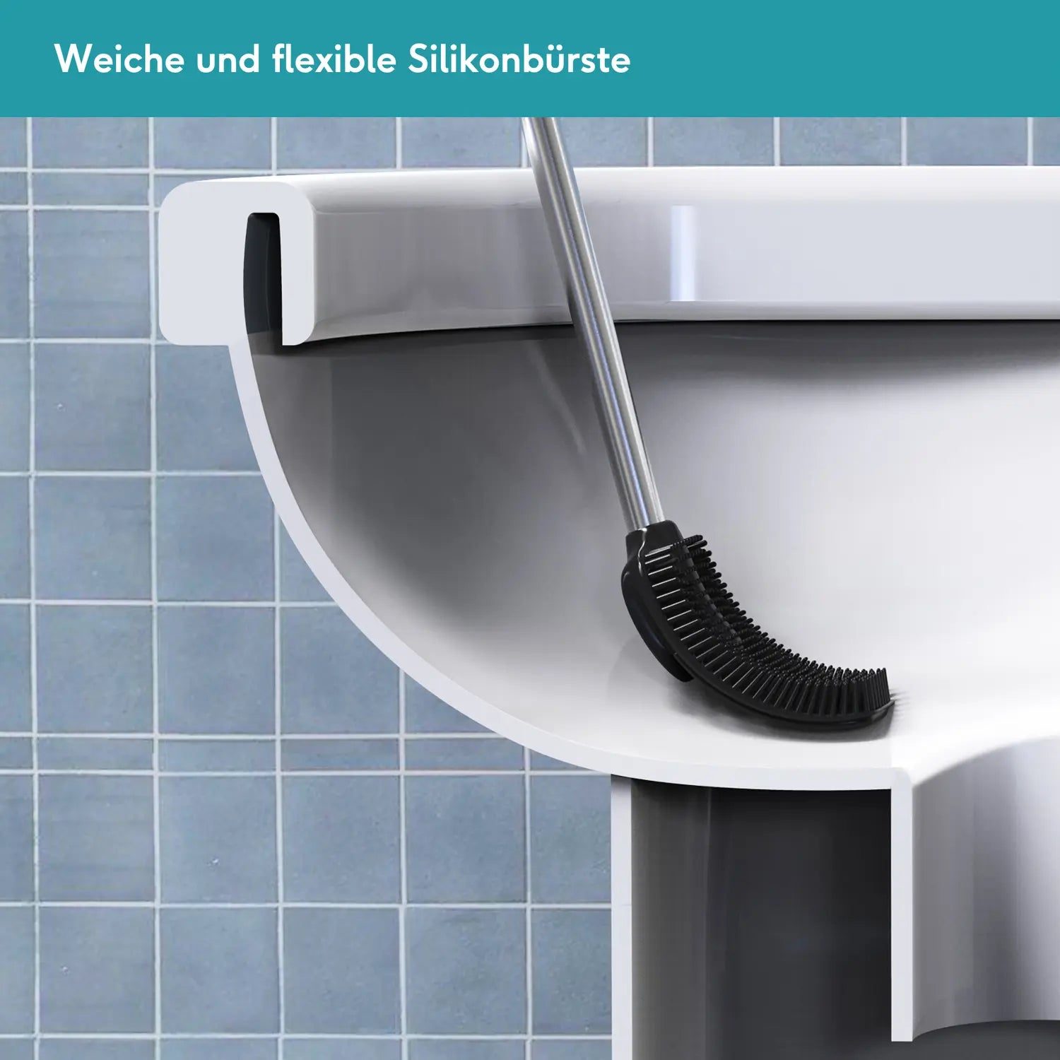 B-Ware Weissenstein Toilettenbürstenset Wc Bürstengarnitur Edelstahl Matt Silber - 4260470462715