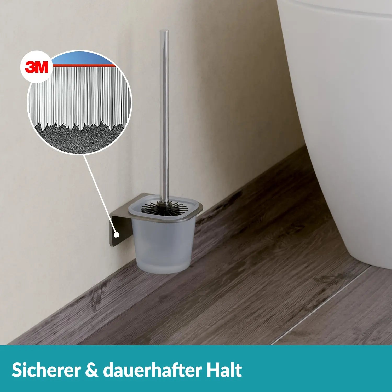 B-Ware Weissenstein Wc Bürstengarnitur Toilettenbürstenhalter Badezimmer Edelstahl  - 4260470460803