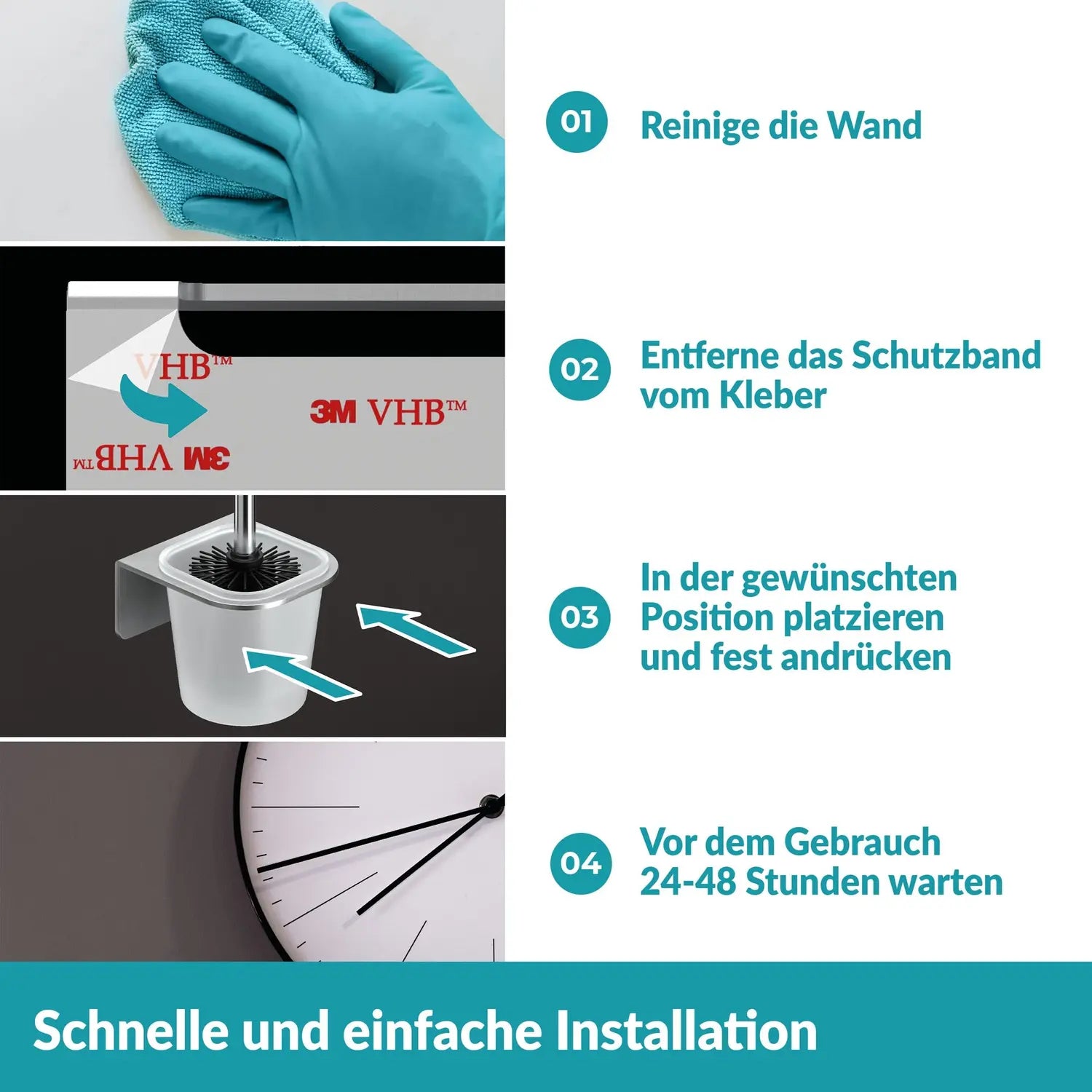 B-Ware Weissenstein Wc Bürstengarnitur Toilettenbürstenhalter Badezimmer Edelstahl  - 4260470460803