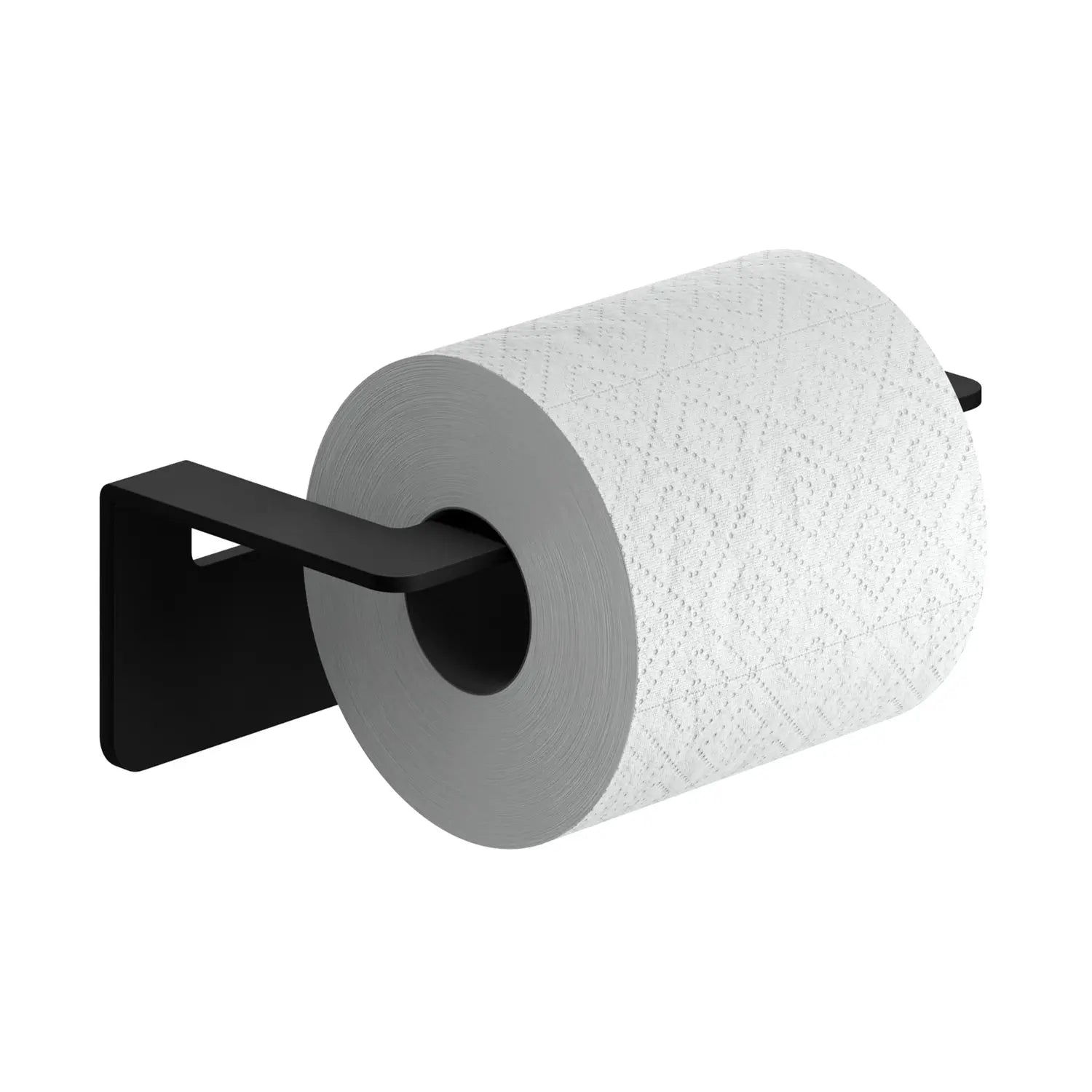 B-Ware Weissenstein Toilettenpapierhalter Halterung Badezimmer Schwarz Selbstklebend658 - 4260470461862
