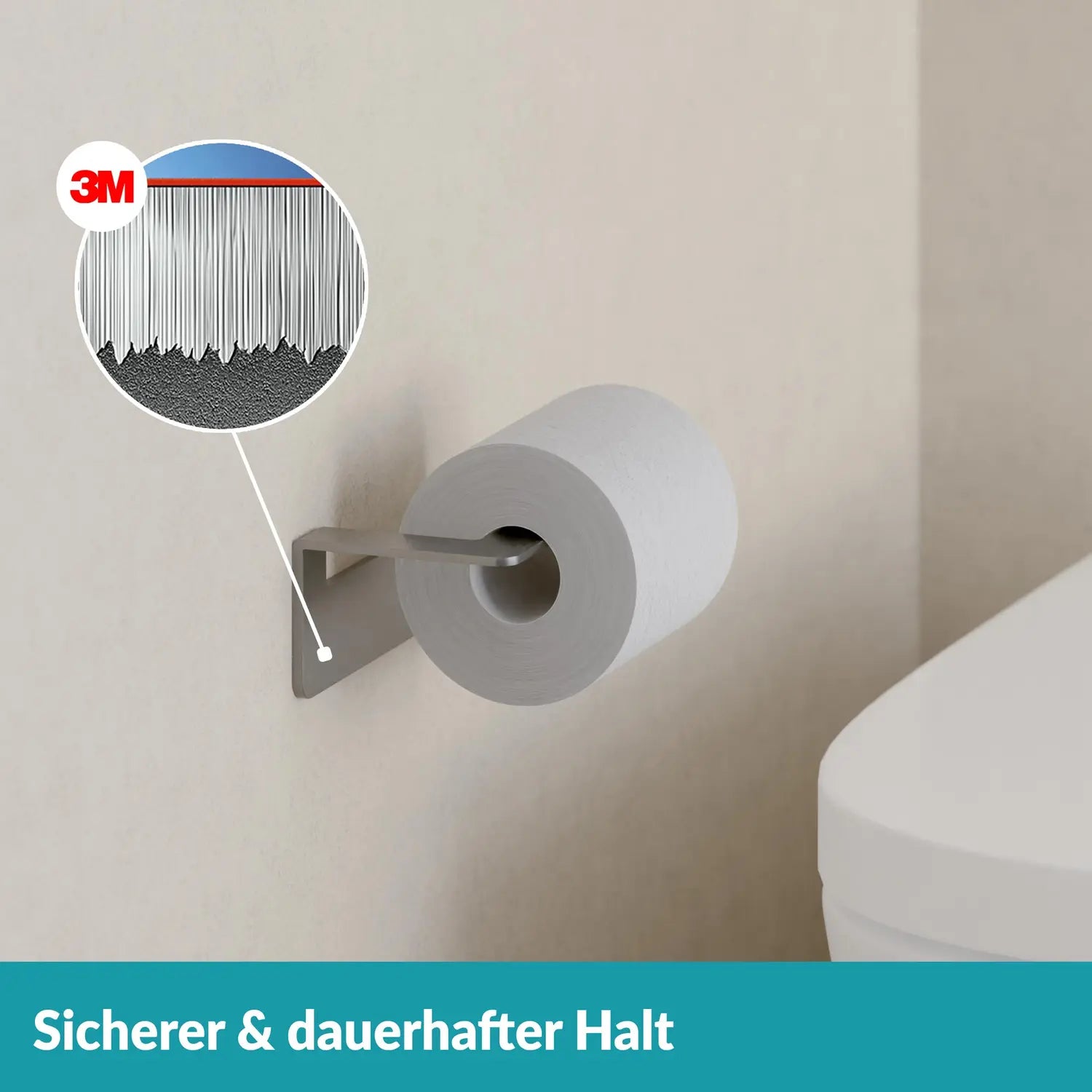 B-Ware Weissenstein Toilettenpapierhalter Wc Papierrollenhalter Womo Silber Matt - 4260470460773