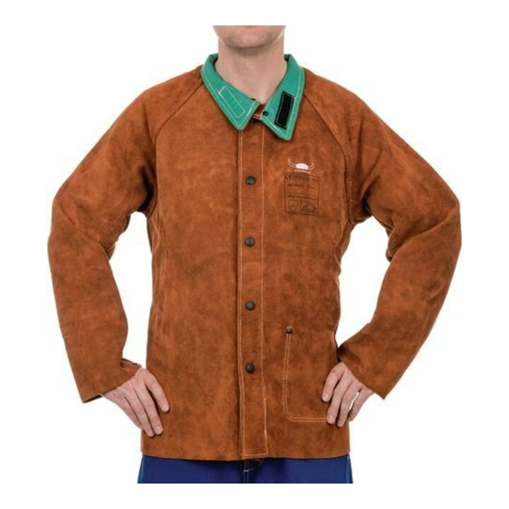 B-Ware Weldas Schweißerschutzjacke Jacke Schweißerjacke Steers Otuff Größe M Leder