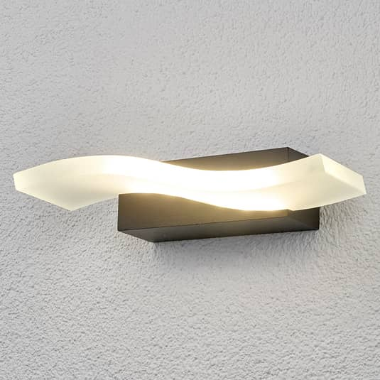 Lindby Wellenförmige Led Außenwandleuchte Jirka Gartenleuchte Terrassenleuchte B-Ware - 4251096500080