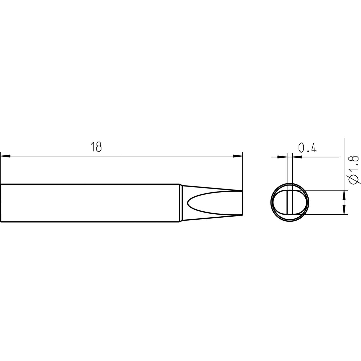 B-Ware Weller Lötspitze Lotdepotspitze Ersatzspitze 18 Mm Länge Rtm 018 S Inhalt 1 St - 4003019442140