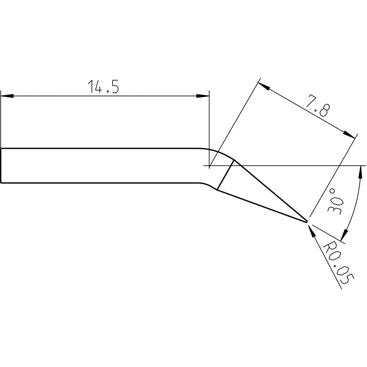 B-Ware Weller Lötspitze Ersatzspitze Rtp 001 C X Konisch Gebogen 0.1mm 1 St. - 4003019442294
