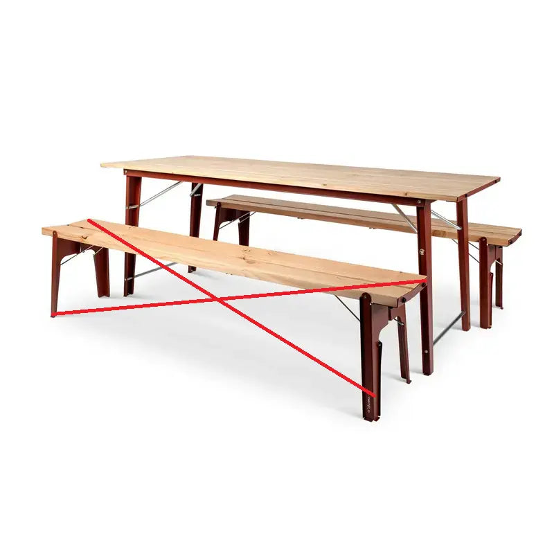 B-Ware Weltevree Outdoor Set Bierzeltgarnitur Klapptisch Klappbank Siehe Text/Foto - 8719274203964