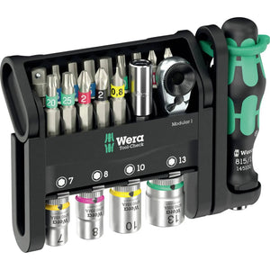 B-Ware Wera Werkzeugset Werkzeugsatz Tool Check Modular 1 Bits Steckschlüssel 21tei290
