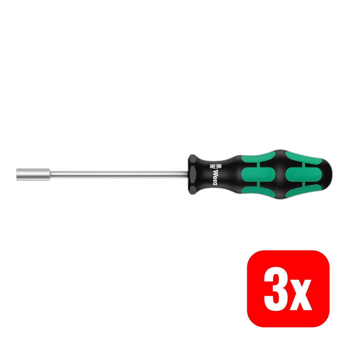 Wera 395 Werkstatt Steckschlüssel Schraubendreher Schlüsselweite 4.5 mm 3 STÜCK - 4013288004765