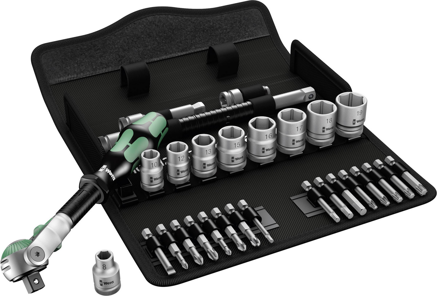 B-Ware Wera 8100 Sb 6 Zyklop Speed Steckschlüsselsatz 29teilig Metrisch 3/8" 10 Mm - 4013288173911