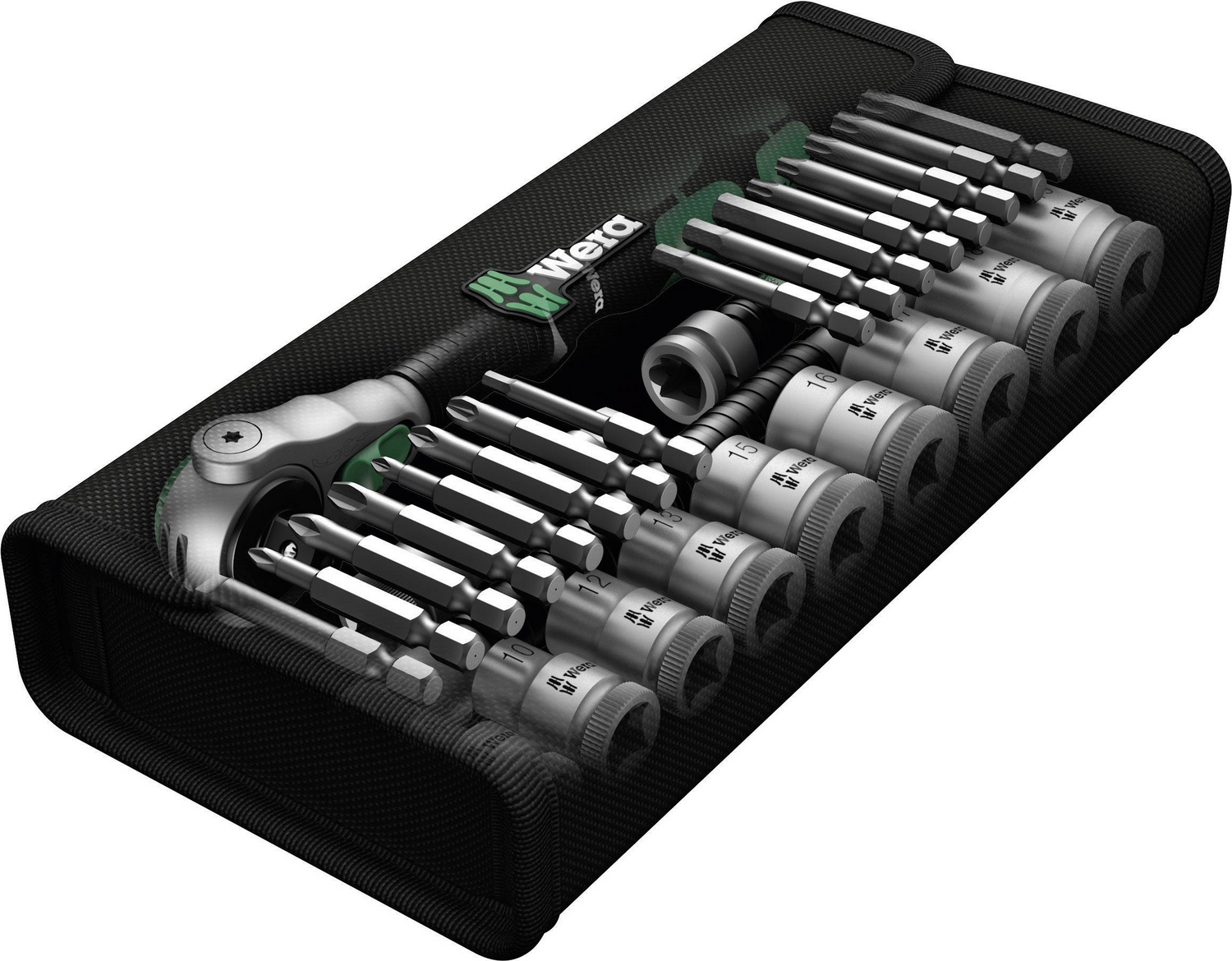 B-Ware Wera 8100 Sb 6 Zyklop Speed Steckschlüsselsatz 29teilig Metrisch 3/8" 10 Mm - 4013288173911
