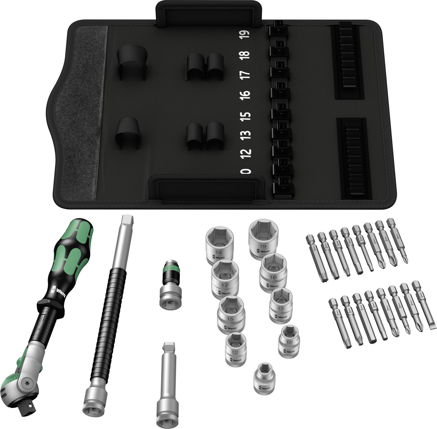 B-Ware Wera 8100 Sb 6 Zyklop Speed Steckschlüsselsatz 29teilig Metrisch 3/8" 10 Mm - 4013288173911