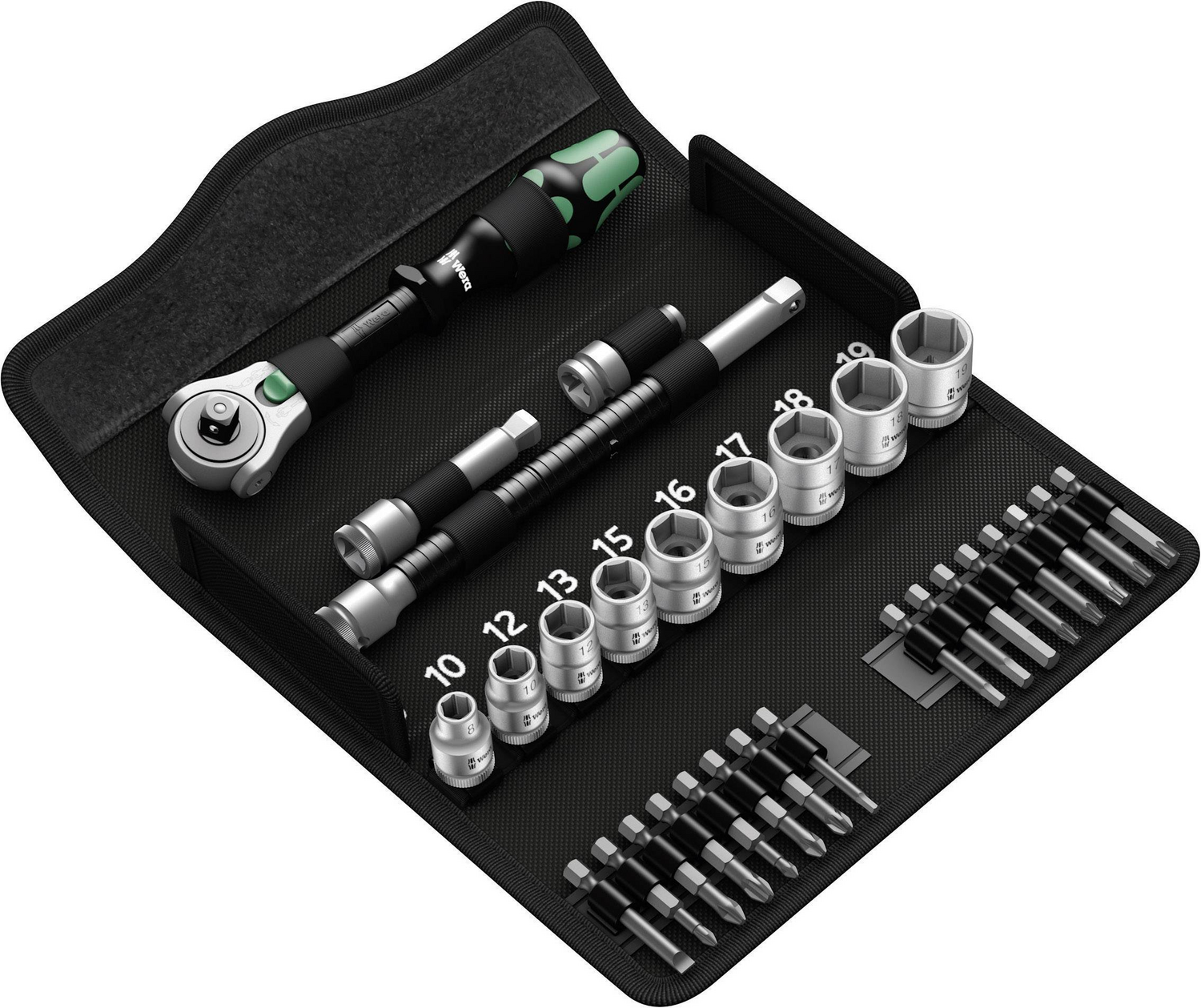 B-Ware Wera 8100 Sb 6 Zyklop Speed Steckschlüsselsatz 29teilig Metrisch 3/8" 10 Mm - 4013288173911