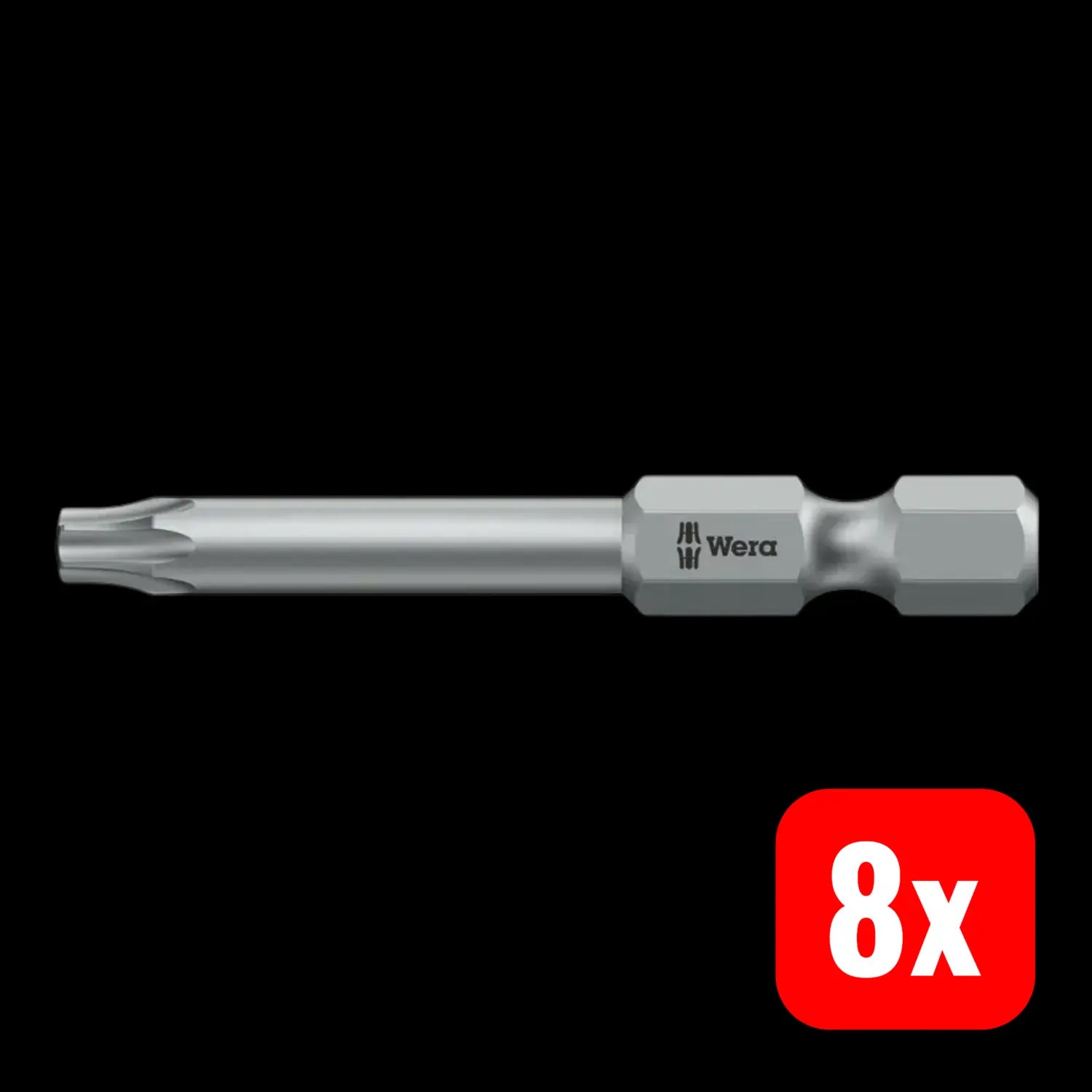 B-Ware Wera Bit Schraubendreher Einsatz Torx Tamper Resistant Bohrung T20 70 Mm 8 Stück - 4013288026903