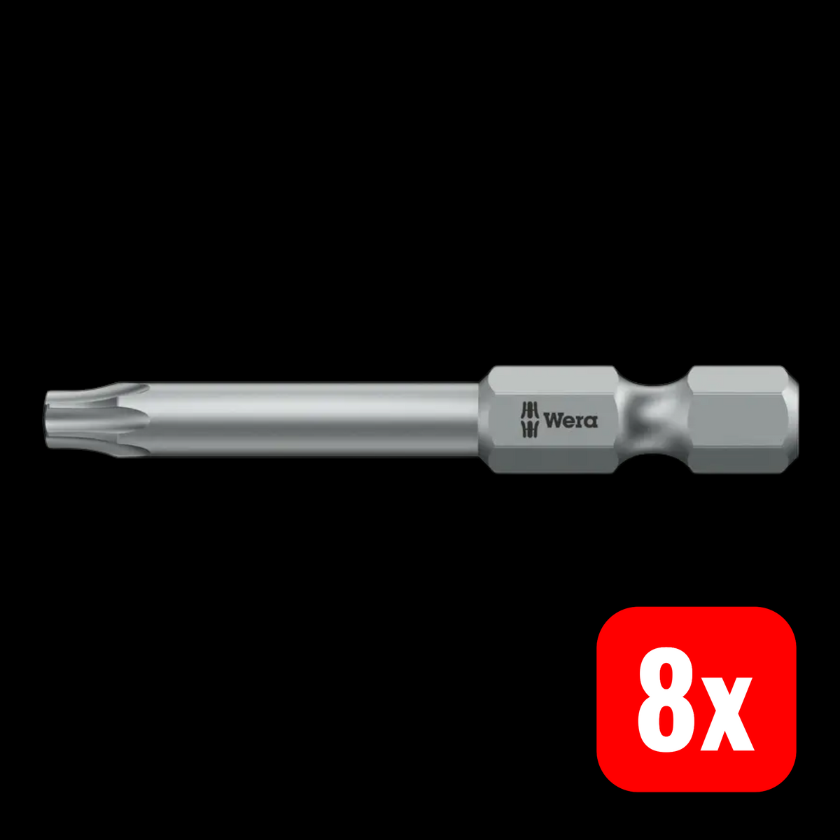 Wera Bit Schraubendreher Einsatz TORX Tamper Resistant Bohrung T20 70 mm 8 STÜCK - 4013288026903