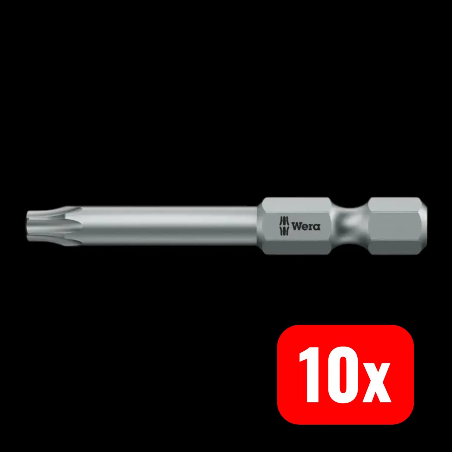 B-Ware Wera Bit Schraubendreher Einsatz 867/4 Z Torx Bo Bohrung Tx 25 Bit 70mm 10 Stück - 4013288026910