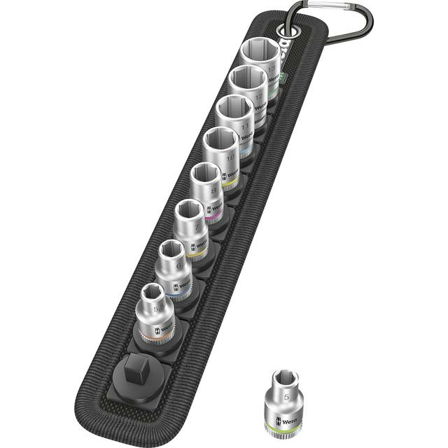 B-Ware Wera Außen Sechskant Steckschlüsseleinsatz Set 9teilig Steckschlüssel Handwerk - 4013288190789