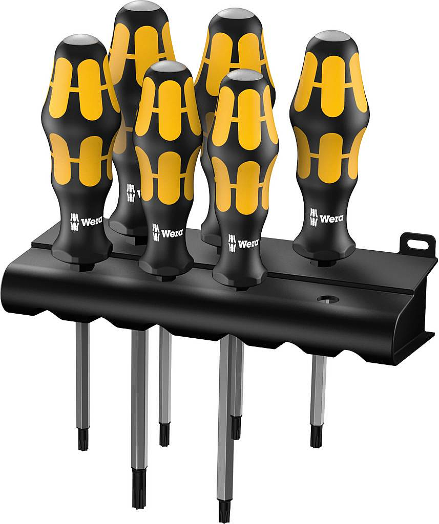 B-Ware Wera 977/6 Torx Schraubendrehersatz Schraubendreher Schraubenzieher + Rack 6tlg