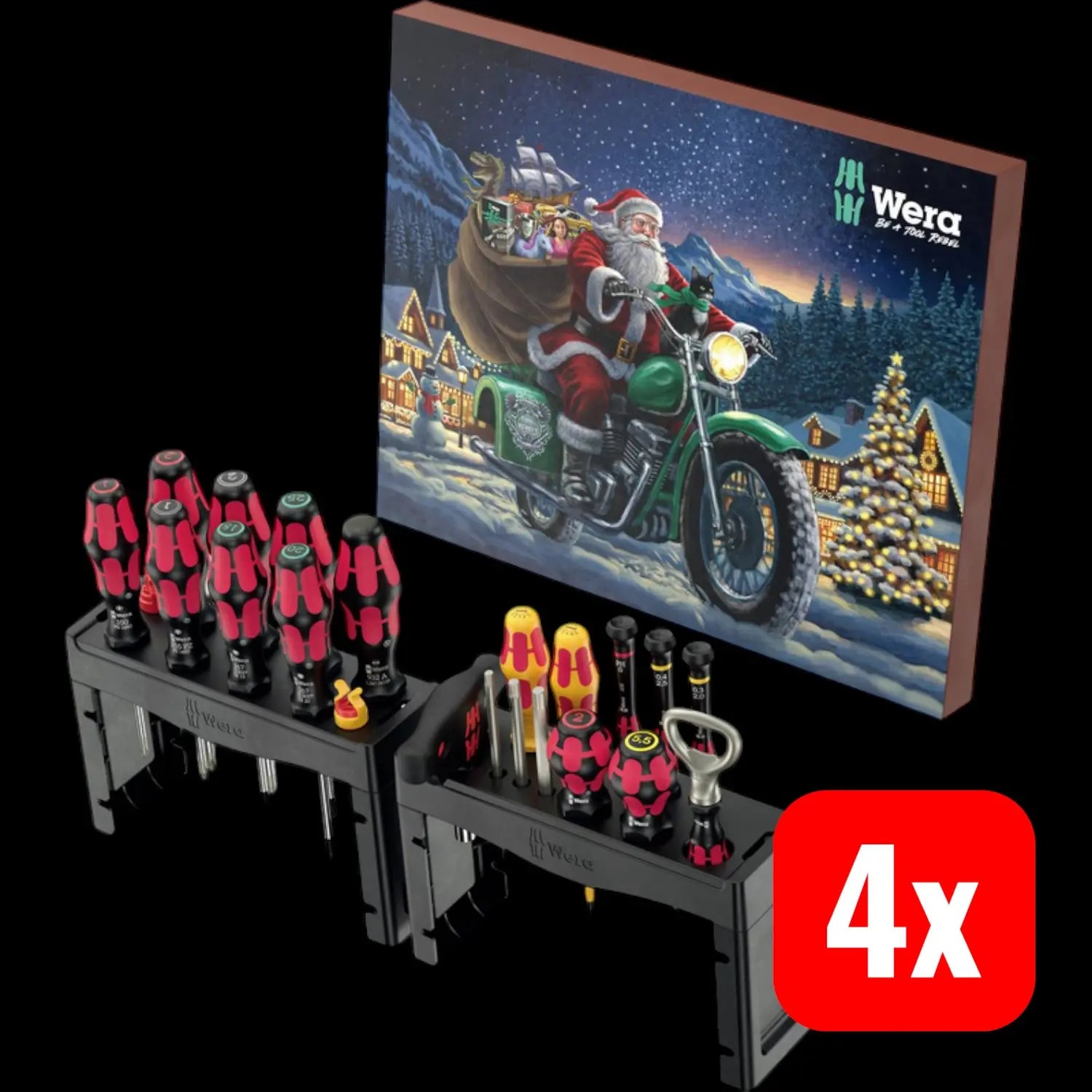 B-Ware Wera Adventskalender 2025 Kalender Set Werkzeug Geschenk Handwerk 4 Stück - 4013288231024