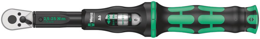 Wera Click Torque A 6 05075605001 Drehmomentschlüssel  mit Umschaltknarre 1/4" - 4013288193186