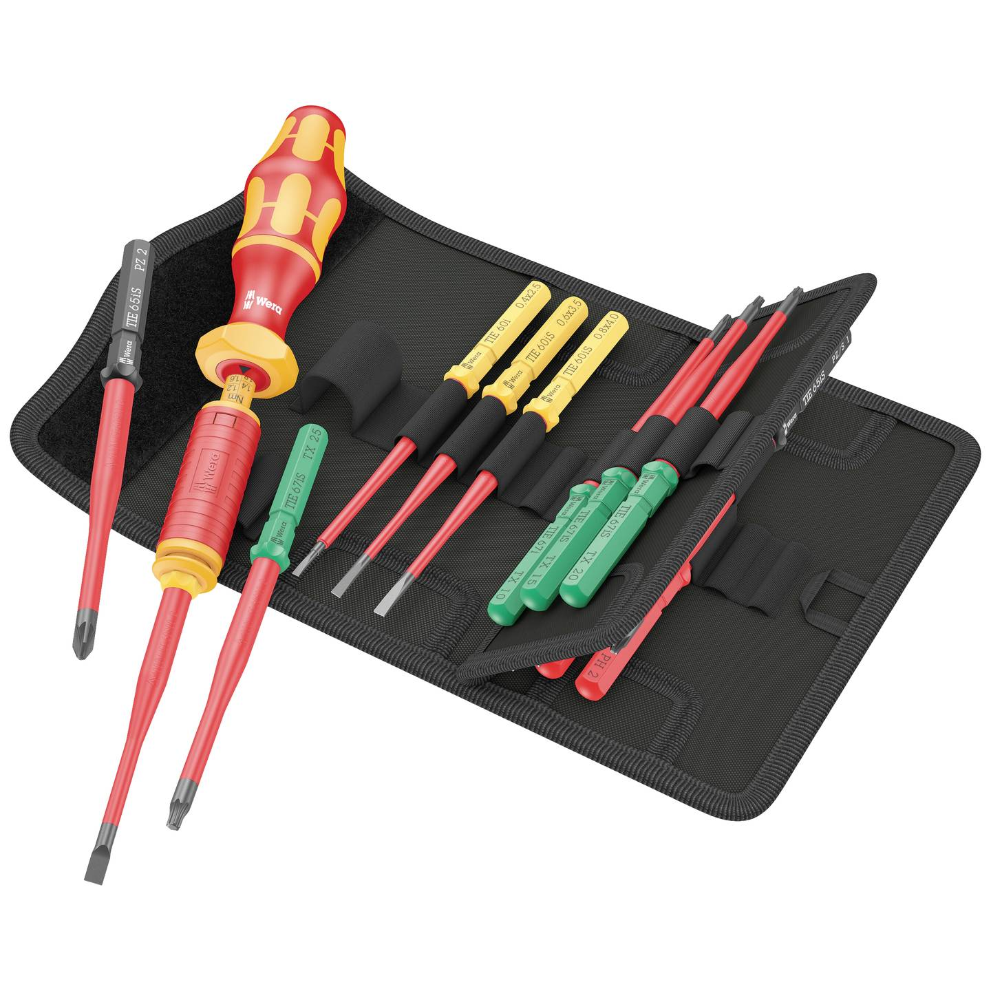B-Ware Wera Kraftform Kompakt Set Werkzeug Drehmoment Vde 15 Teilig Elektriker Tasche - 4013288229915