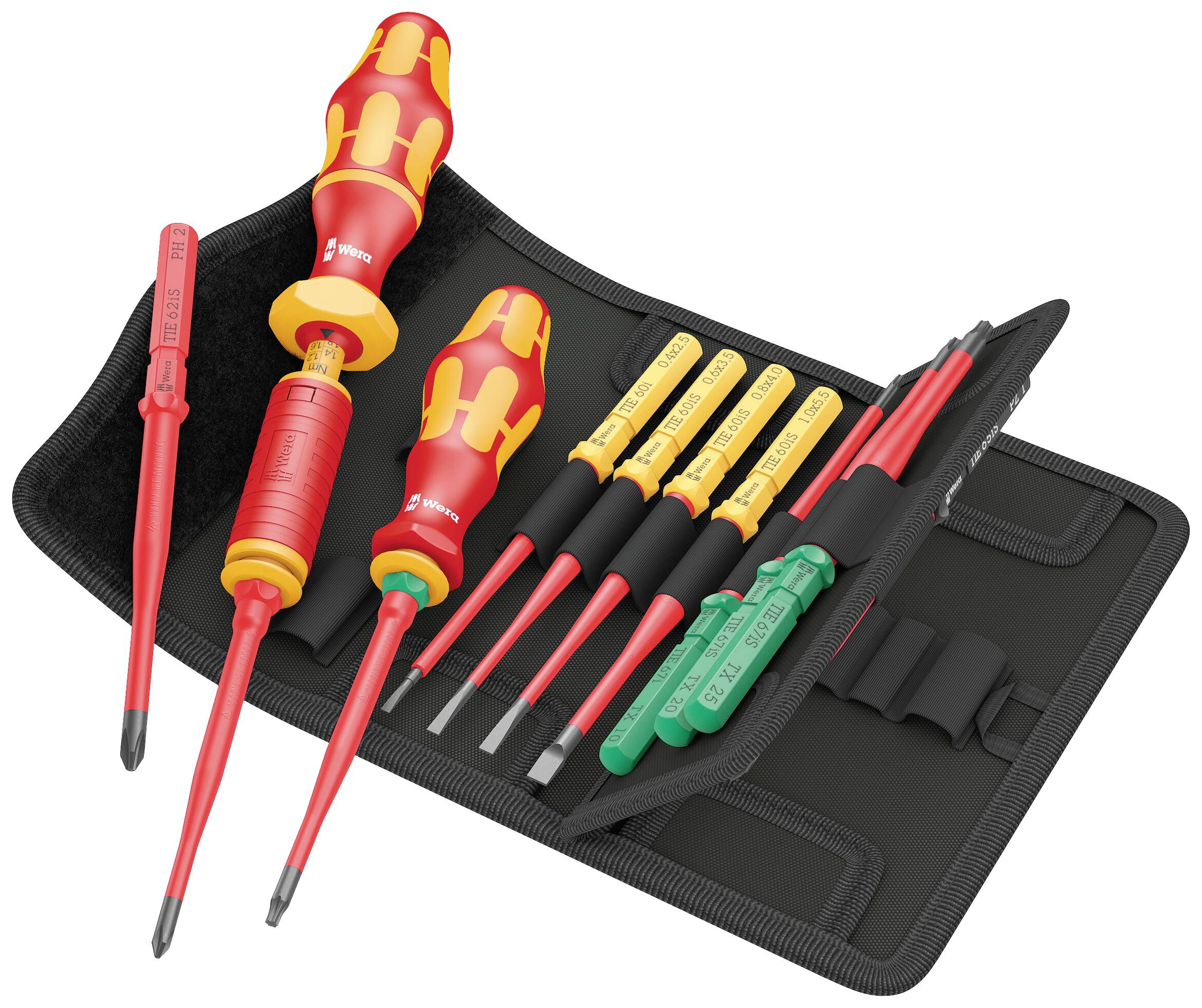 Wera Kraftform Kompakt VDE 16 Torque extra slim 1 Drehmoment-Schraubendreher-Set - 4013288229953