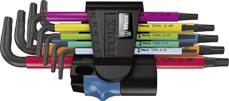 Wera 967/9 Tx Multicolour Hf 1 Winkelschlüsselsatz Mit Haltefunktion, 9 Teilig B-Ware - 4013288185228
