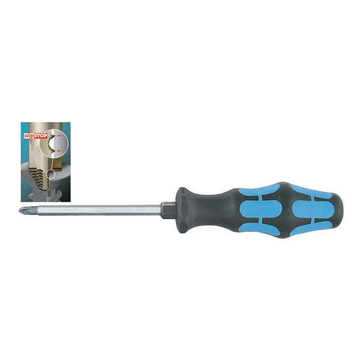 B-Ware Wera Schraubendreher Kreuzschlitz Pozidriv Kraftform Heft Kunststoff Klinge 2 - 4013288102232