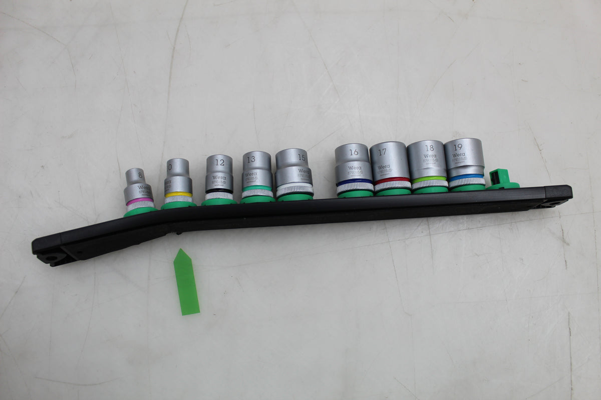 Wera Steckschlüsselsatz Set 3/8 Zoll Magnetleiste 9-tlg 05005430001 SIEHE TEXT - 4013288223234