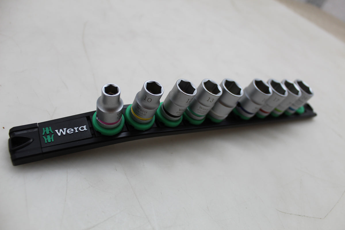 Wera Steckschlüsselsatz Set 3/8 Zoll Magnetleiste 9-tlg 05005430001 SIEHE TEXT - 4013288223234