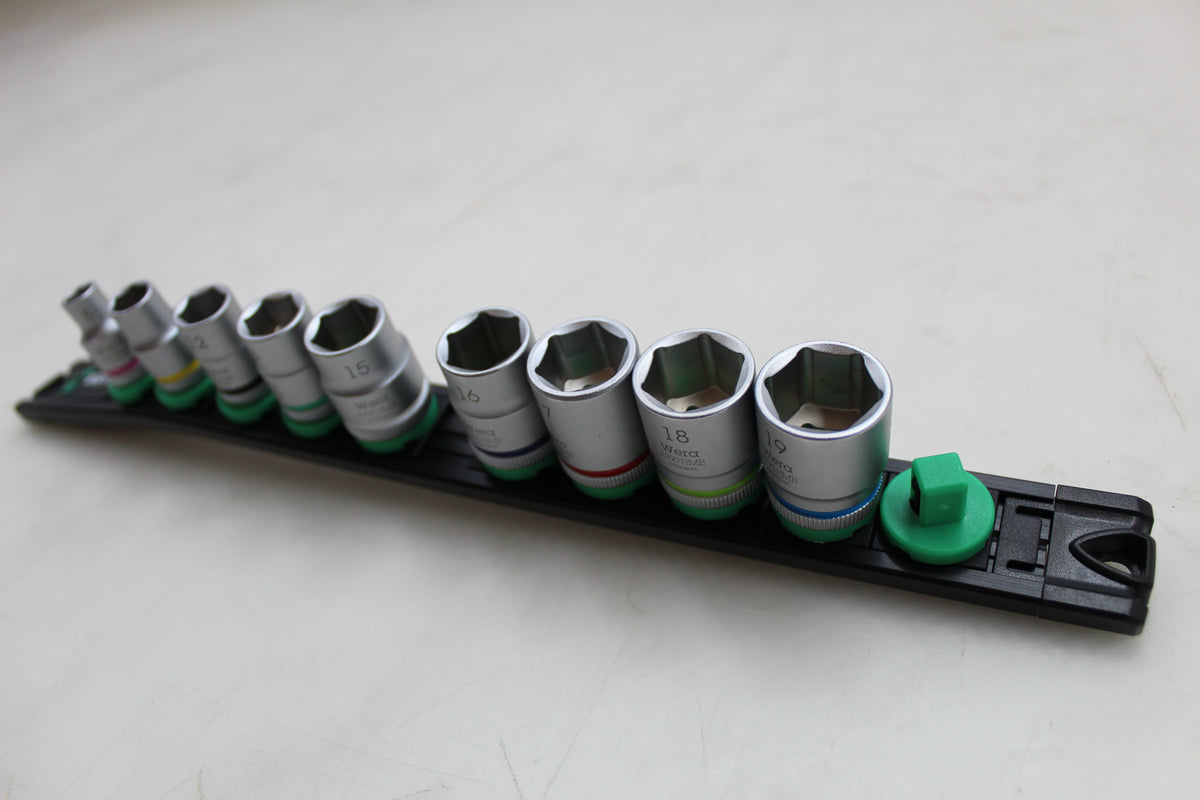 Wera Steckschlüsselsatz Set 3/8 Zoll Magnetleiste 9-tlg 05005430001 SIEHE TEXT - 4013288223234
